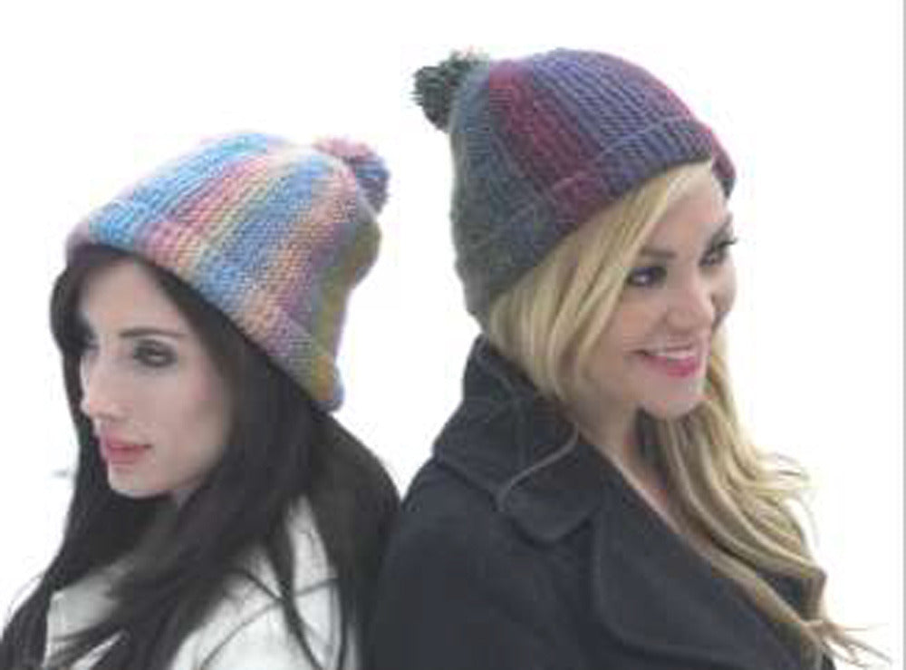 Short Row Hat in Plymouth Gina - F535 - PDF