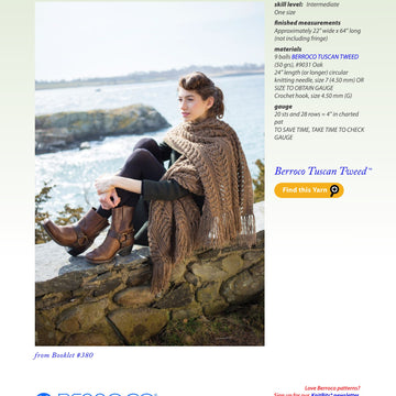 Berroco Yew Wrap Knitting Pattern