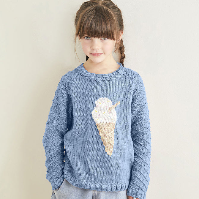 Sirdar Ice Cream Sweater Jumper Knitting Pattern