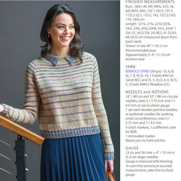 Blondin Sweater in Berroco Spree PDF