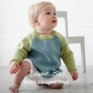 Debbie Bliss Two Colour Raglan Sweater Knitting Pattern