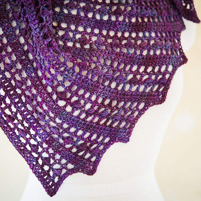 SweetGeorgia Solna Shawl Crochet Pattern