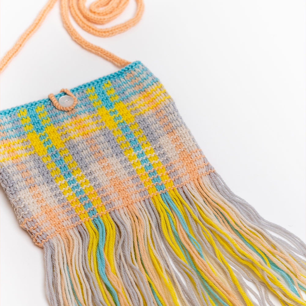 Paintbox Yarns Fun Fringed Bag Knitting Pattern