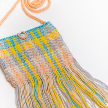 Paintbox Yarns Fun Fringed Bag Knitting Pattern