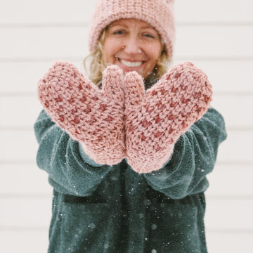 Knit-Look Morning Mittens