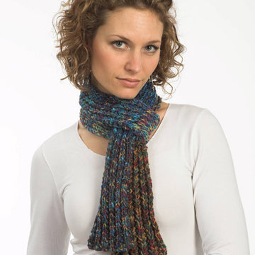 Mistake Rib Scarf in Plymouth Happy Feet - F287 - PDF
