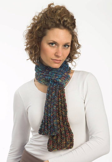 Mistake Rib Scarf in Plymouth Happy Feet - F287 - PDF