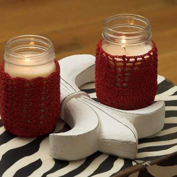 Candle Jar Covers Accessory Crochet Pattern