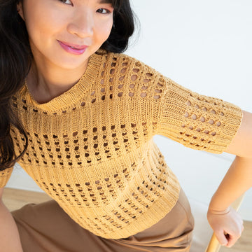 Berroco Lighted Structures Hadid Top Knitting Pattern