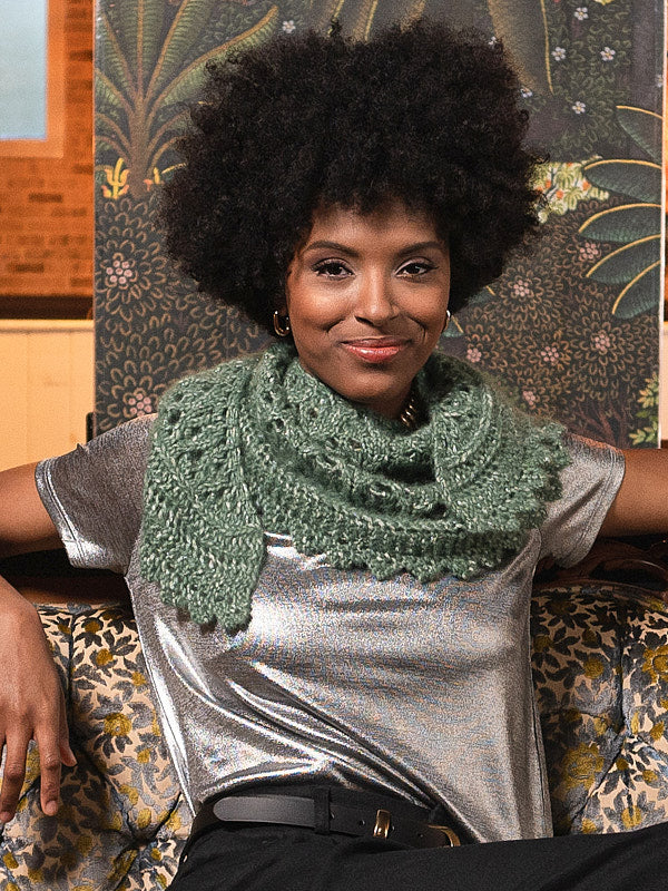 Peridot Shawl Wrap Knitting Pattern