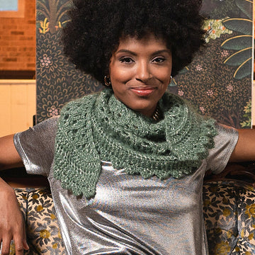 Peridot Shawl Wrap Knitting Pattern
