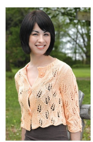 Valley Yarns Sundrop Cropped Cardigan Knitting Pattern