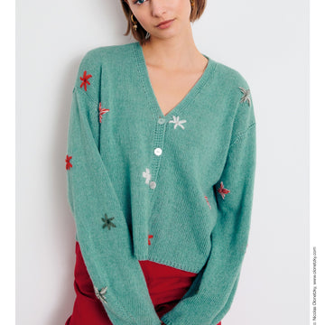 Lana Grossa 05 Cardigan Knitting Pattern