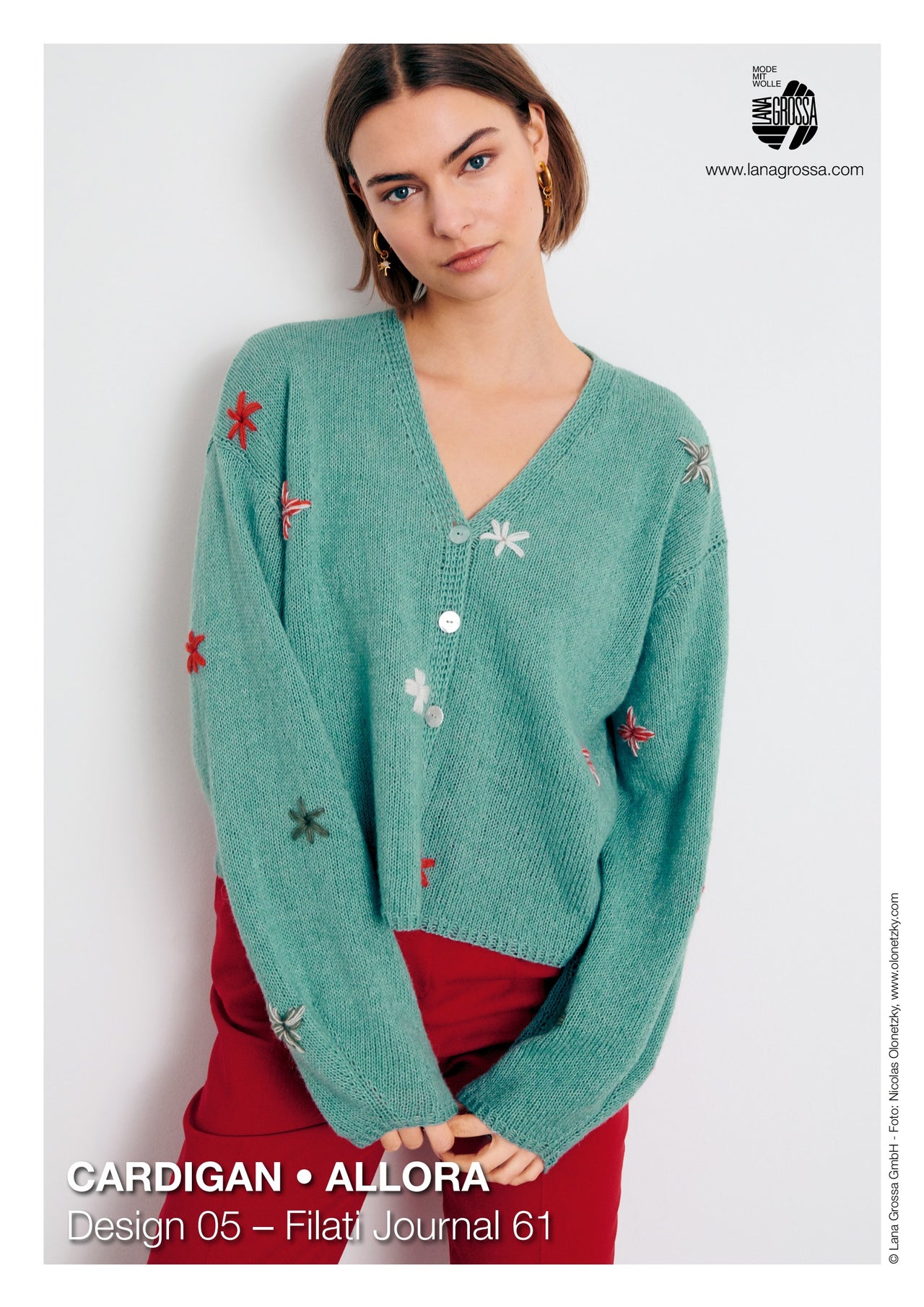 Lana Grossa 05 Cardigan Knitting Pattern