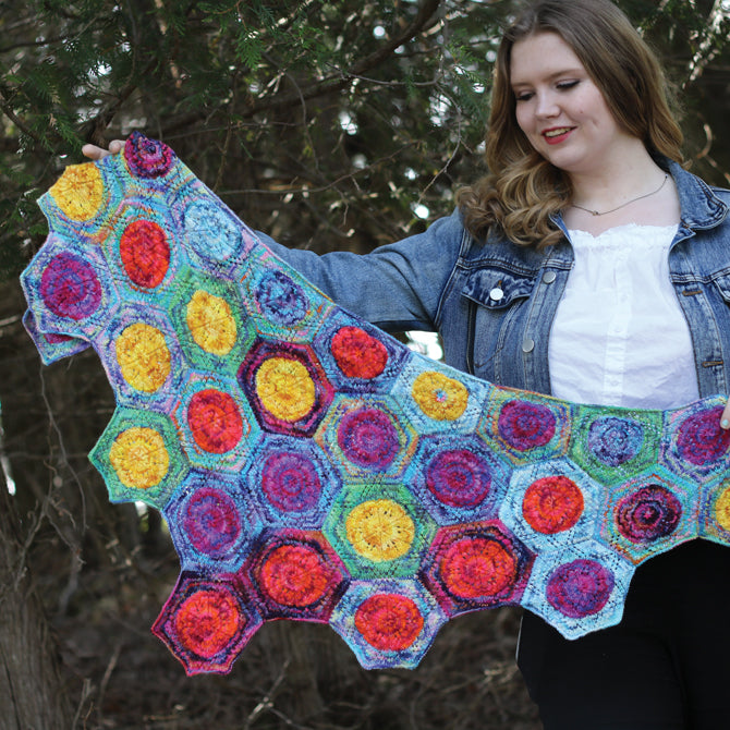 Koigu Tropical Tickle Wrap Knitting Pattern