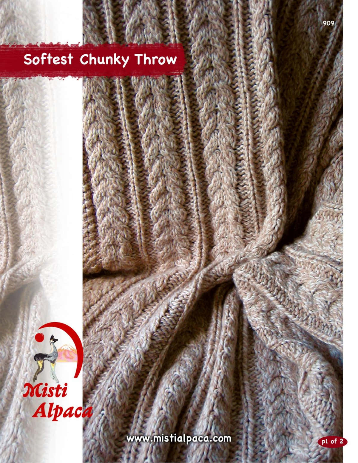 Misti Alpaca Softest Chunky Throw Knitting Pattern