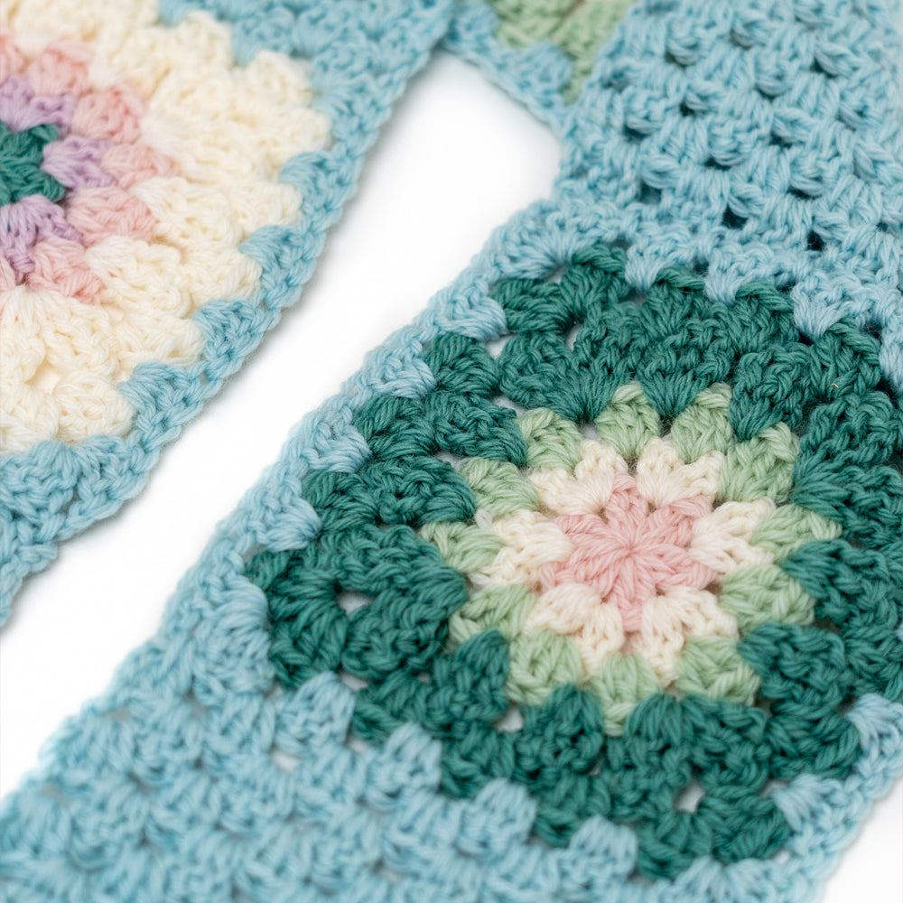 Paintbox Yarns Granny Square Scarf Crochet Pattern