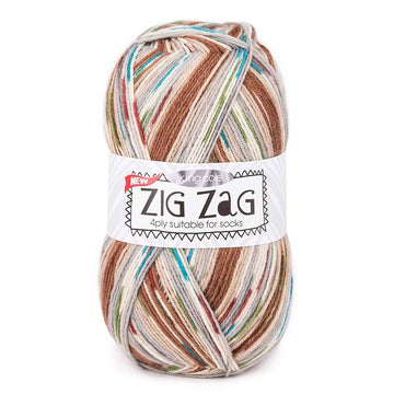 King Cole Zigzag 4Ply Yarn - Wool 4 Ply