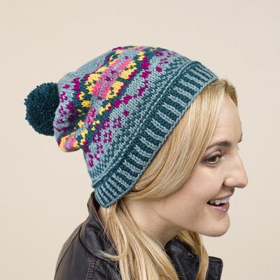 Valley Yarns Plesti Fair Isle Pullover and Hat Knitting