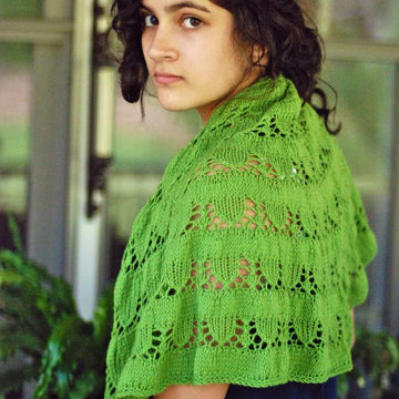 Snow Drops & Snap Peas Shawl