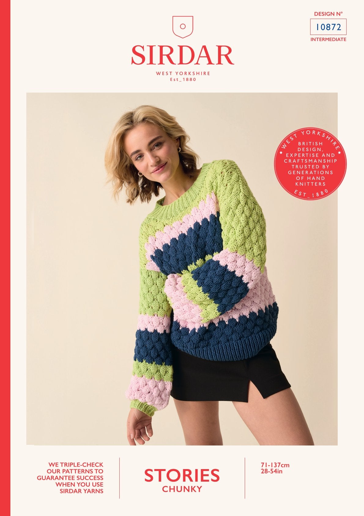 Stripes But Better Sweater Jumper Knitting Pattern