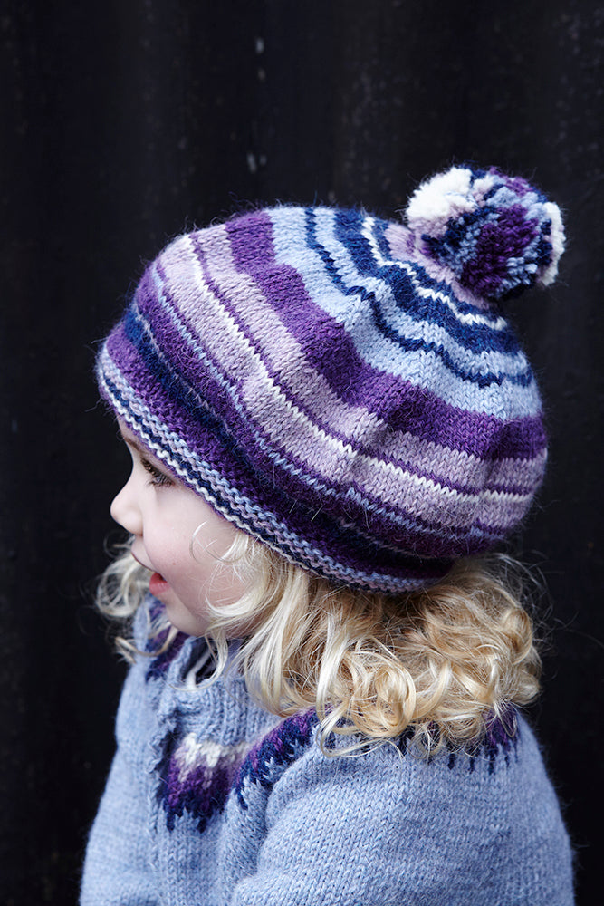 Debbie Bliss Agnes Cardigan & Beret Knitting Pattern