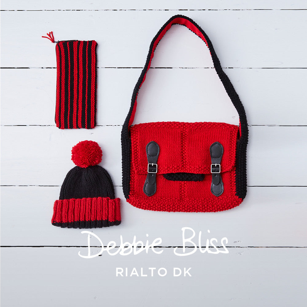 Debbie Bliss Bobby Satchel, Pencil Case & Hat Knitting