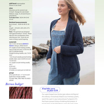 Berroco Penstemon Cardigan Knitting Pattern