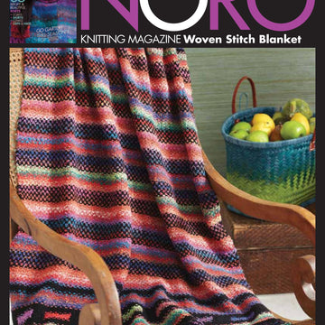 Noro Woven Stitch Blanket Knitting Pattern
