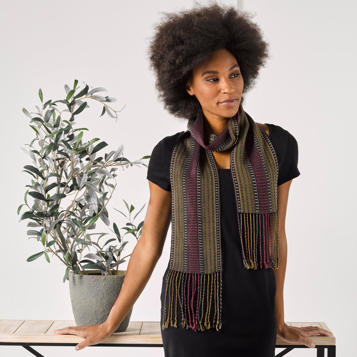 Valley Yarns #204 Shoots & Ladders Scarf