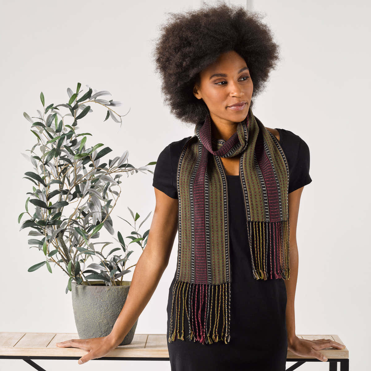 Valley Yarns #204 Shoots & Ladders Scarf