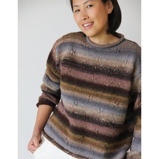 Noro High Neck Pullover Jumper Knitting Pattern