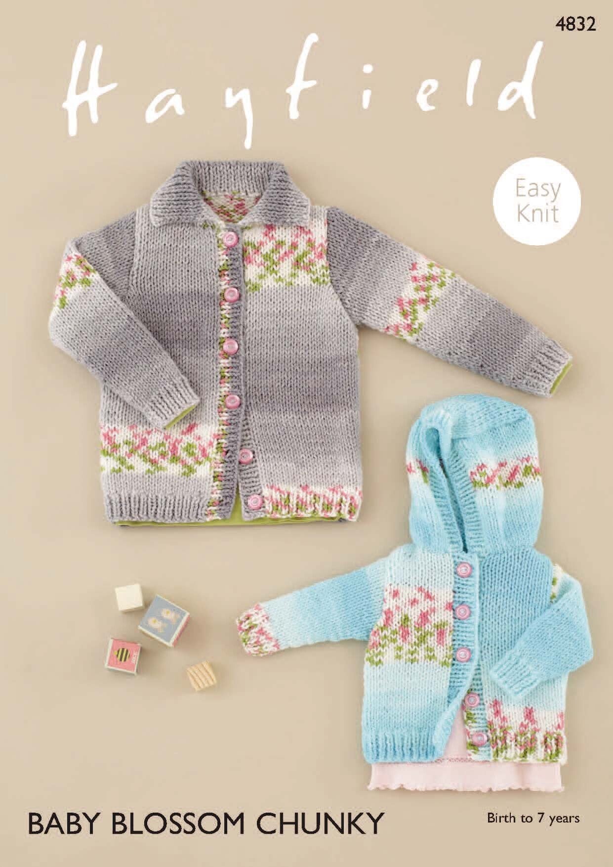 Hayfield 4832 Cardigans Knitting Pattern