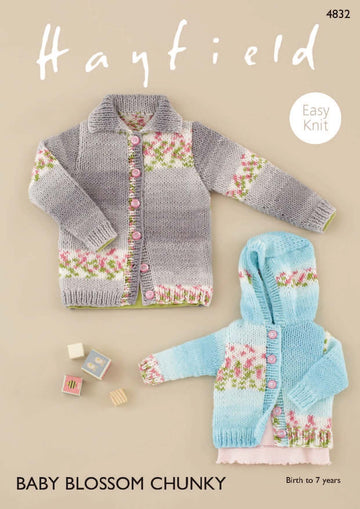 Hayfield 4832 Cardigans Knitting Pattern