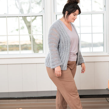 Berroco Rest & Reset Halaby Cardigan Knitting Pattern