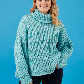 Paintbox Yarns Cuddle Sweater Knitting Pattern