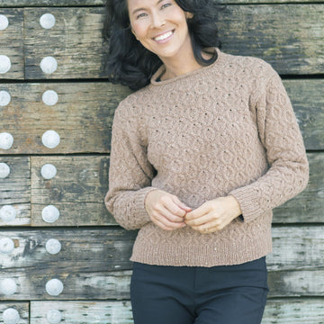 Cascade Yarns DK Hollow Oak Pullover Jumper Knitting Pattern