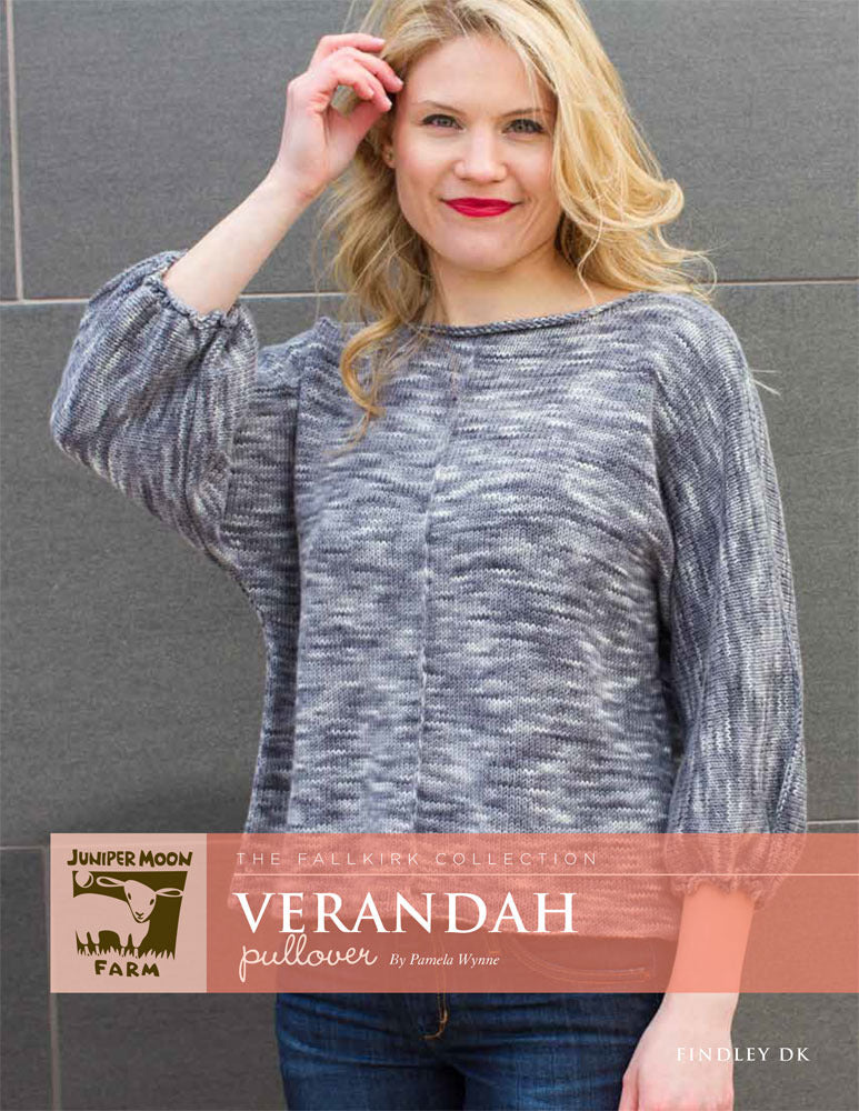 Verandah Pullover in Juniper Moon Findley DK Dappled - J25-02 - PDF