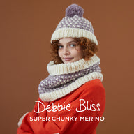Debbie Bliss Dotty Cowl and Bobble Hat Knitting Pattern