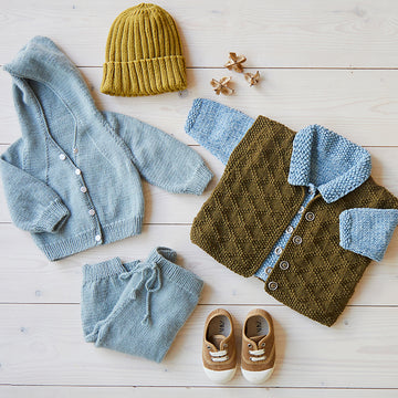 Debbie Bliss Baby Sport Jacket, Hoodie, Gilet, Joggers & Hat PDF