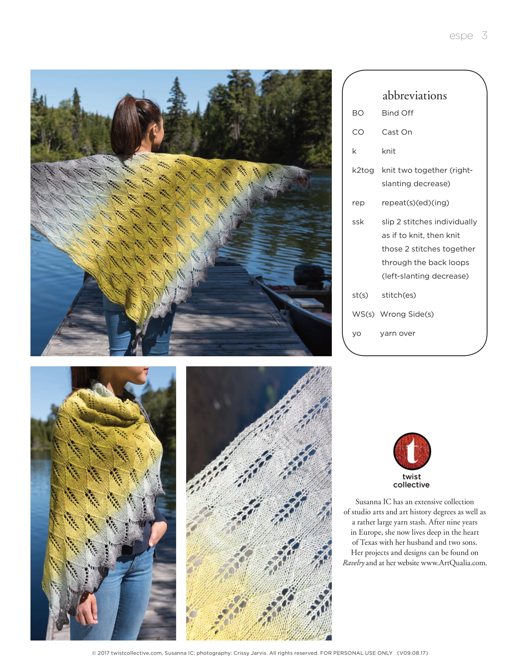 Twist Collective Espe Wrap Knitting Pattern