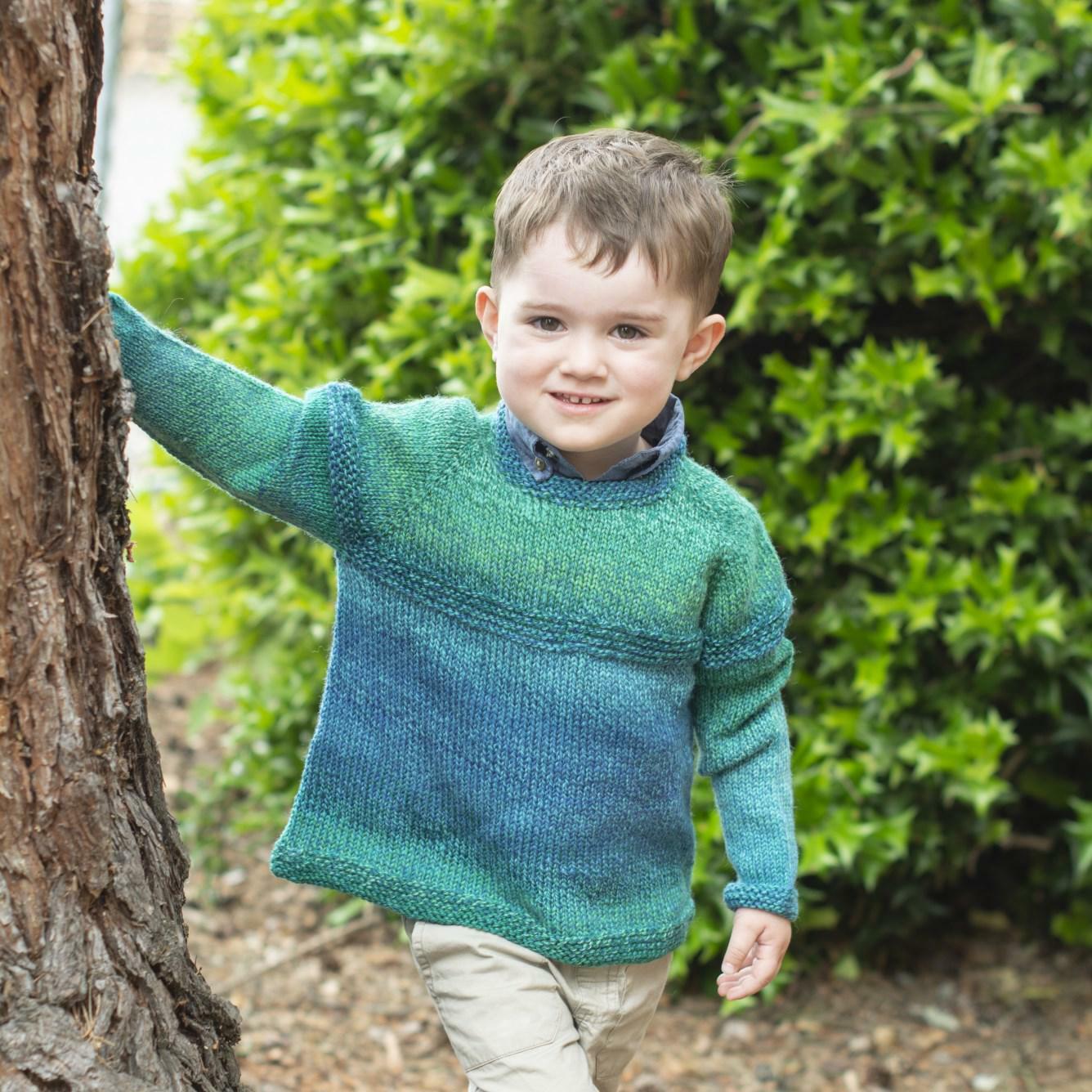 Cascade Yarns W Top Down Gradient Kid's Sweater Knitting