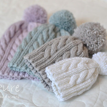 Oscar Cabled Pompom hat
