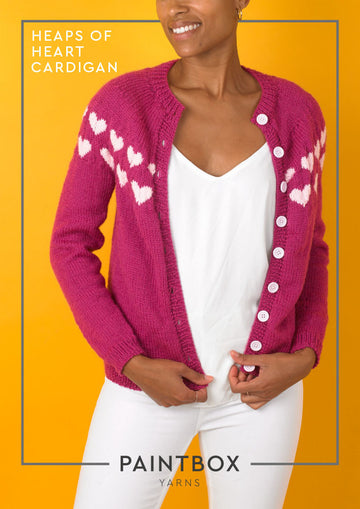 Paintbox Yarns Heaps of Heart Cardigan PDF (Free)