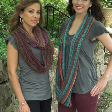 Elongated Garter Stitch Cowl Knitting Pattern