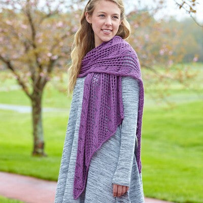 Valley Yarns Helena Shawl Knitting Pattern