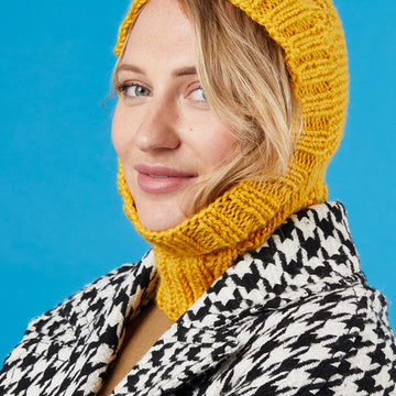 Paintbox Yarns Bashful Balaclava Knitting Pattern