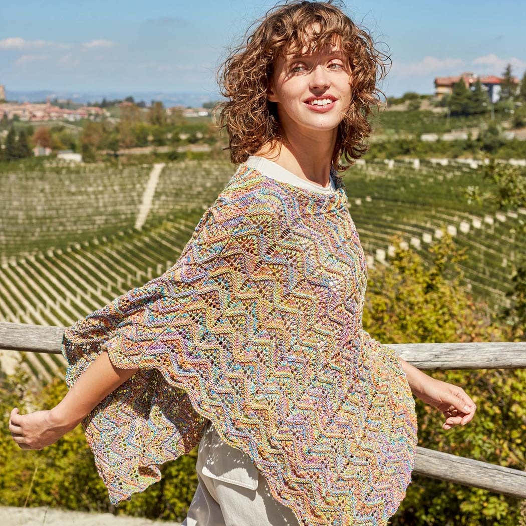 Lang PTO51-08 Poncho Cape Knitting Pattern
