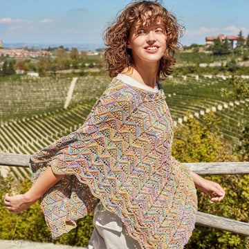 Lang PTO51-08 Poncho Cape Knitting Pattern