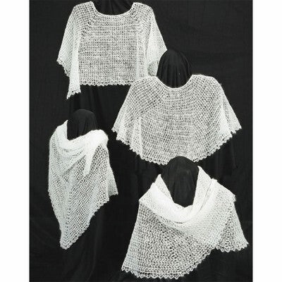 Fiber Trends AC31 Crocheted Cobweb Capelets & Shawls Pattern